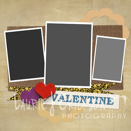 20100526-Valentine Scrapbook Style Template - 01