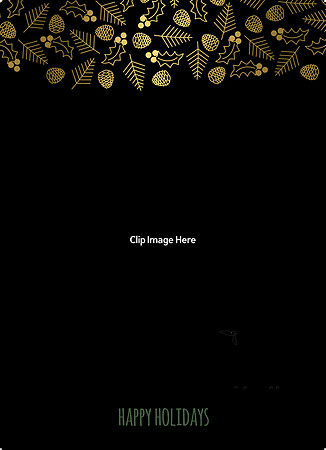 Happy Holiday Foil - A2 5x7 - Front square corners copy
