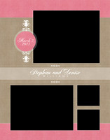E 11x14 Pink tan Collage