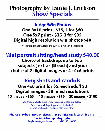 Show Specials - DOUBLE CLICK to Enlarge