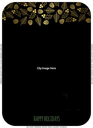 Happy Holiday Foil - A2 5x7 - Front copy 2